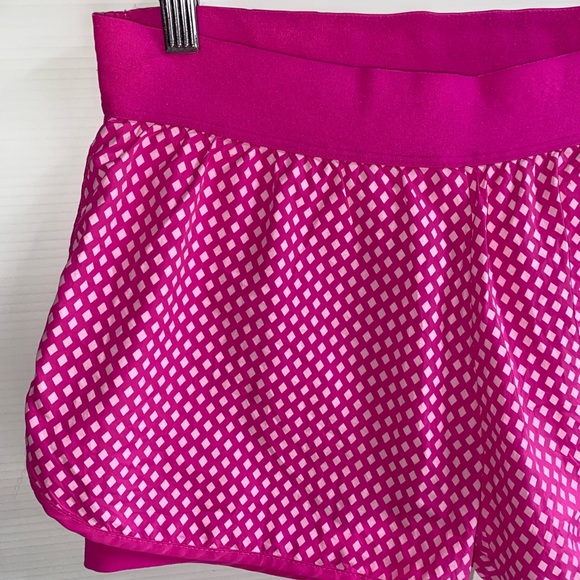 Lorna Jane hot pink diamond print womens athletic bike underlay shorts size XS - Picture 4 of 13